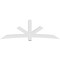 Ekena Millwork Alberta Architectural Grade PVC Gable Bracket, 108"W x 36"H x 6"D x 6"F, 8/12 Pitch GBP108X36X0606ALB00 - alternate 3